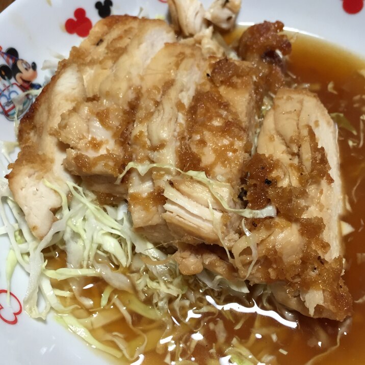 しっとり美味しい♡とり胸肉の酒蒸ししょうが風味